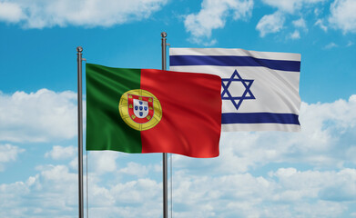 Israel and Portugal flag