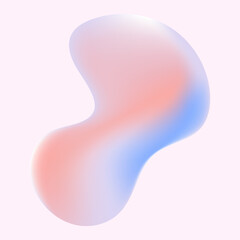 pastel liquid object shape 1