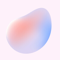pastel liquid object shape 2