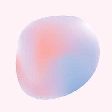 pastel liquid object shape 4