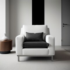 Minimalist Aesthetic Modern Living Room With Sofa 