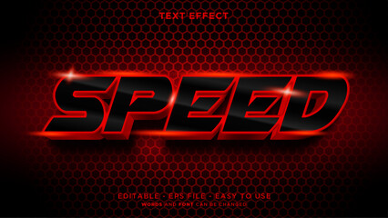 Speed 3d editable text effect