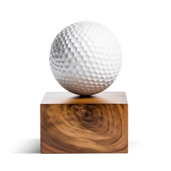 Golf ball award trophy. Generative AI