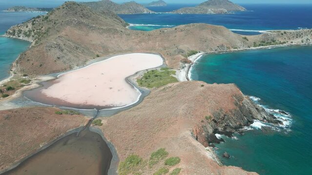 aerial view  salt island, british virgin island