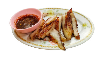 Thai Grilled Pork Neck with Spicy Dipping Sauce