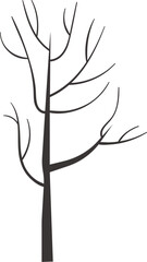 Tree Trunk Silhouette