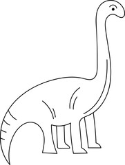 Dinosaur Lined Silhouette