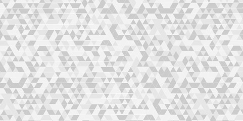 Abstract gray and white geomatric triangle background. Abstract geometric pattern gray and white Polygon Mosaic triangle Background, business and corporate background.	
