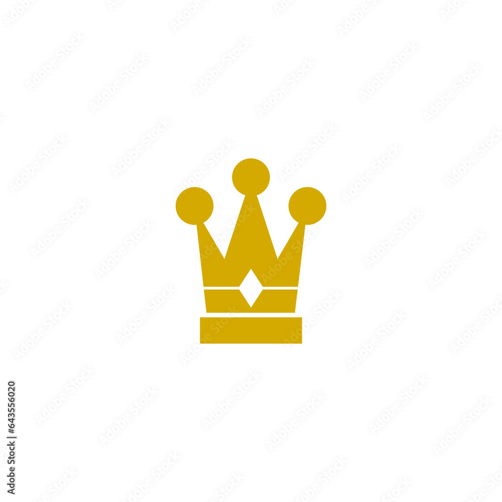 Poster golden crown icon isolated on transparent background