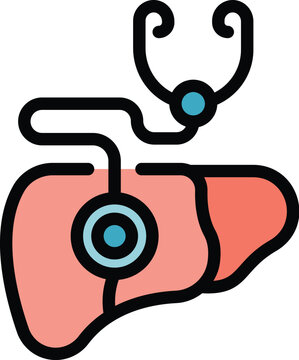 liver and stethoscope medical examination clip art preview