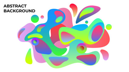 Obraz premium Abstract colorful wavy background with stylized gradient