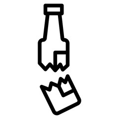Fototapeta premium broken alcohol line 