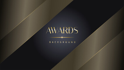 Black gold royal awards graphics background lines sparkle elegant shine modern glitter template luxury premium corporate abstract design.