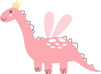 Dinosaur Princess With Wings