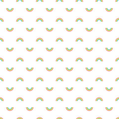 cute rainbow seamless repeat pattern