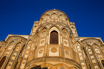 Obraz premium Santa Maria Nuova cathedral, Monreale, Sicily, Italy. Apse..