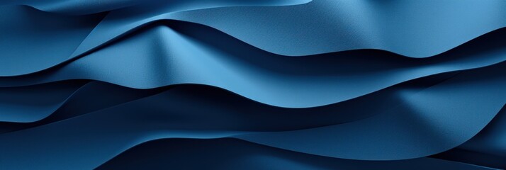 Blue wavy fabric, layers, paper, background