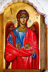 Saint Naum monastery complex, Sveti Naum, Republic of Macedonia. St Paraskeva church icon depicting...