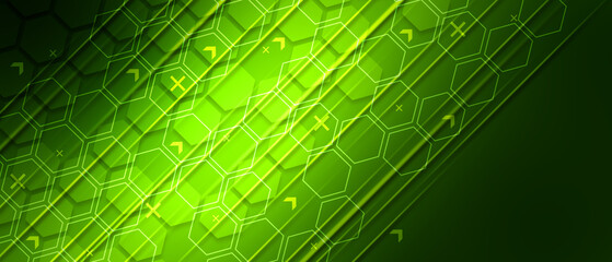 green abstract background technology