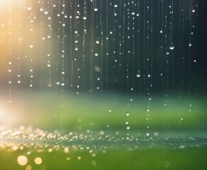 Background image - abstract rain drops on a sunny window, textures.