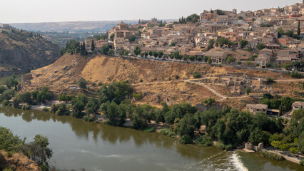 Fototapeta na wymiar Landscape view over Toledo, Spain
