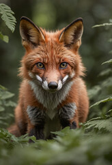 Fototapeta premium red fox cub