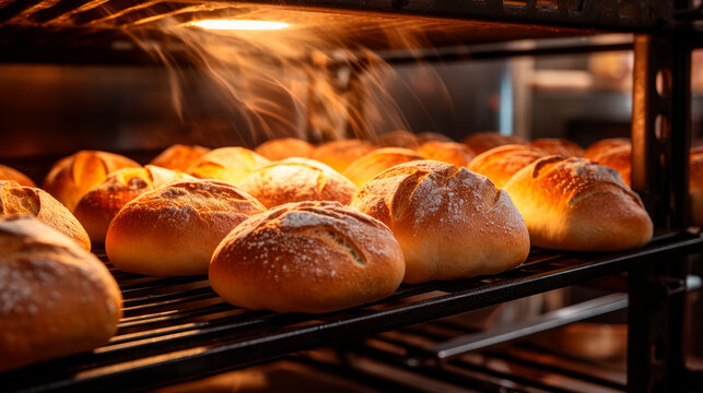 Bread baking industry, tasty pastry