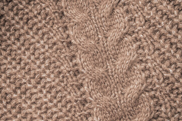 Organic knitting texture with macro woven threads.