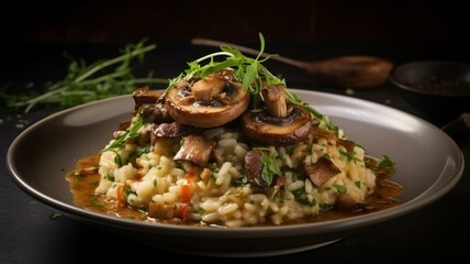 Mushroom risotto