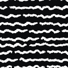 White line on a black (vector pattern). Can be printed on any material: package, merch, fabric, home. 