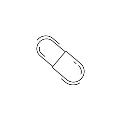 Pills line icon. drugs thin line icon