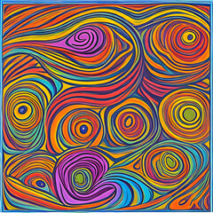 Fototapeta na wymiar abstract pattern with circles ART