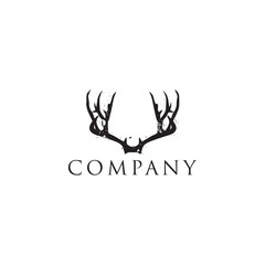 deer, horns, logo, design, animal, wild, head, adventure, hunter, editable, vector.