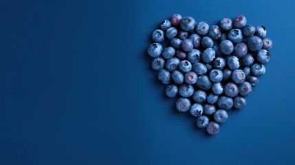 heart shaped blueberries.