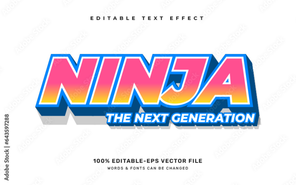 Poster ninja, the next generation editable text effect template