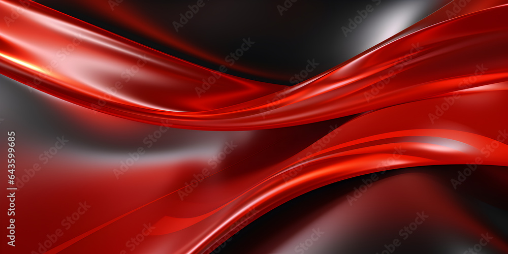 Poster 3d rendering curve silver holographic fluid liquid wallpaper. silver metal color swirl gradient mesh