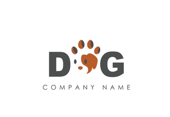Dog  animal logo vector illustration. Creative Dog logo inspiration