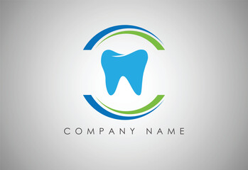 Dental logo design template vector illustration.