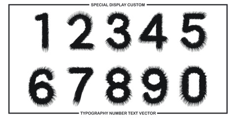 assorted digital custom vector numbers. minimum. Color gradation. Dark. Banner Network. 3d effect. Design. futuristic. Paper cut or effect. Luxury. Premium. (89)