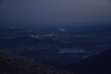 Dusk in the Guadarrama Valley