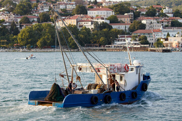 Obraz premium fishing boats in the harbor