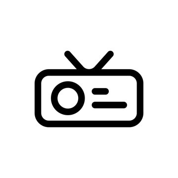 recommend clip art: Radio icon in trendy flat style isolated on white background. Radio silhouette symbol for your website design, logo, app, UI. Vector illustration, EPS10.