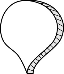 3d speech bubble balloon icon sticker memo keyword planner text box banner, flat png transparent element design