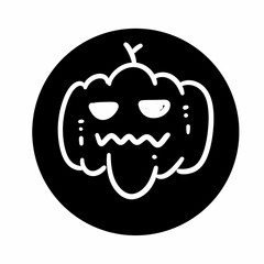 art pumpkin cartoon icon illustration