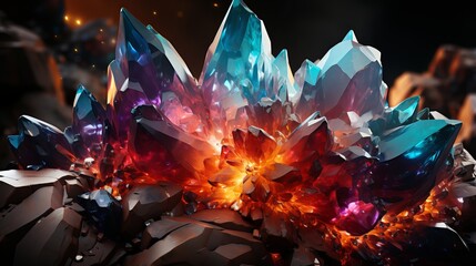 Shining crystals near Generative AI