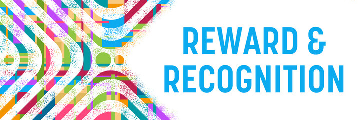 Reward And Recognition Colorful Background Rounded Squares Spatter Dots 