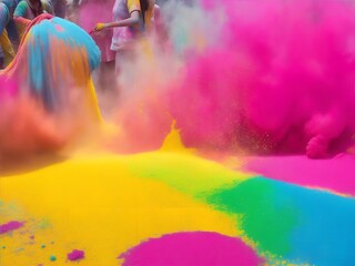 abstract Paint Splash Color Festival Happy Holi India Holiday Traditional Celebration