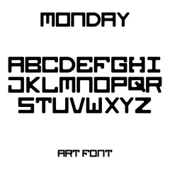 Modern font, Vector typeface, Typography and lettering.