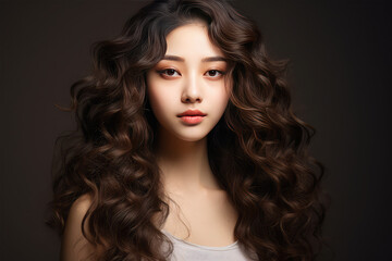 Obraz premium Pictures of beautiful models fashion hairstyles on background