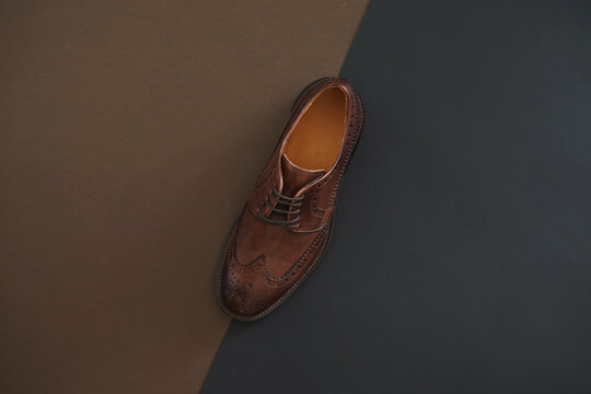 Leather men shoe
